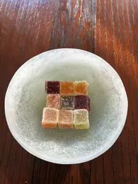 パート・ド・フリュイをお皿に盛ったもの