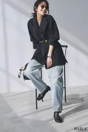 バレエシューズの甘さは、シアーでほどよく引き算して