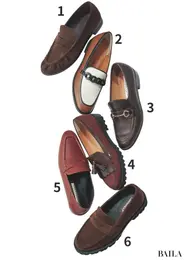 最旬ブラウンローファー