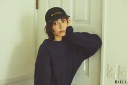 コロンビア「パラボリズムクリークフリースキャップ」モデル画像