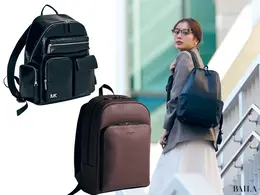 【BAILA通勤リュック大賞2025】カジュアル見えを解消！リッチ感高まるレザー素材の通勤リュック3選
