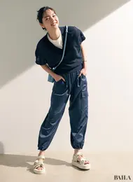 スイコック✕トゥモローランド　コラボサンダルのコーディネート 新川優愛