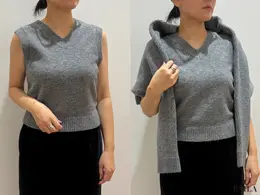 GU「パフニット2ピースカーディガン」