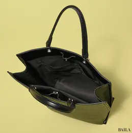 PLST（プラステ）　2WAYトートバッグ　構造　バッグの内側