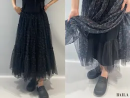 GU（ジーユー）×rokh（ロク）チュールスカートディテール