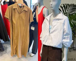 ワンピース、ブルゾン色違い