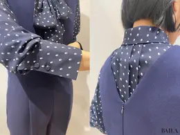 背面、ボタンディテール