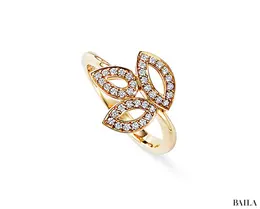 リリークラスター・ミニ・リング（K18YG×ダイヤモンド）￥792000