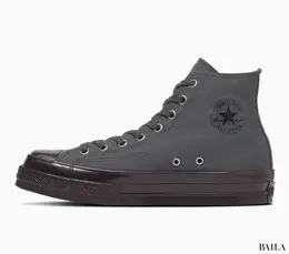 オールスター スクエアトウ HI　アスファルトグレイ×ジェットブラック