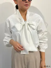 ボウタイブラウス￥2490