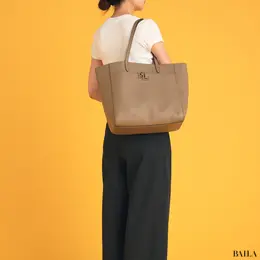 ローレン ラルフ ローレン　ペブルド レザー ラージ Cameryn トート バッグ　サイズ感