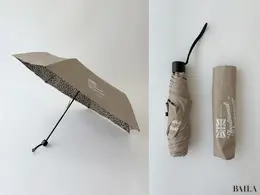 Traditional Weatherwear（トラディショナル ウェザーウェア）の折りたたみ傘「ライト ウェイト アンブレラ ベージュ×レオパード」