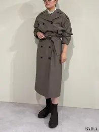 身長162cm GU rokh 2025 aw   Sサイズ 「ショートトレンチコート by rokh」Mサイズ「トレンチスカート by rokh」