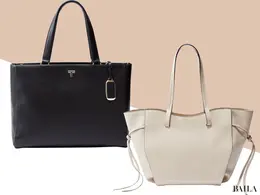 【春、ライトな通勤トートを新調】人混みでも安心！中身が見えないファスナーつき横長トート2選