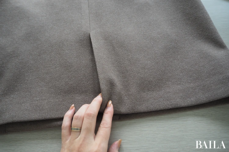 青山商事　スーツスクエア　CHANTOWA ウールライクノーカラーコート　￥21890　ブラウン　サイズ38　スリット