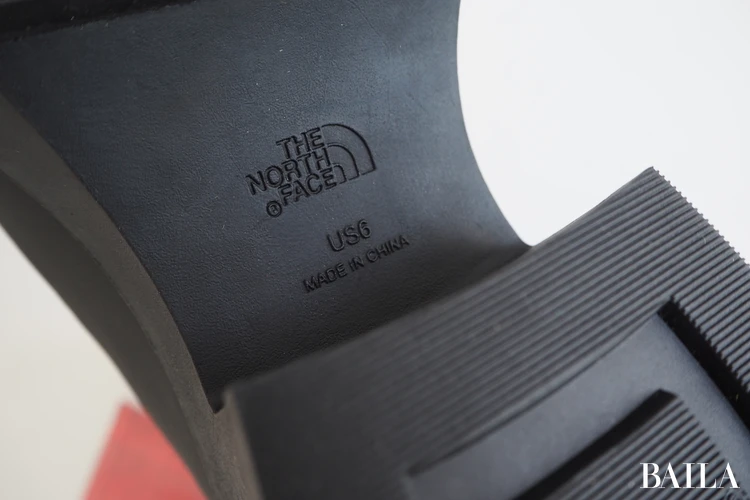 THE NORTH FACE「カルミア ヌプシ ブーツ ウォータープルーフ」¥26400 アスファルトグレー×TNFブラック サイズ6 24.0cm 162cm 実寸