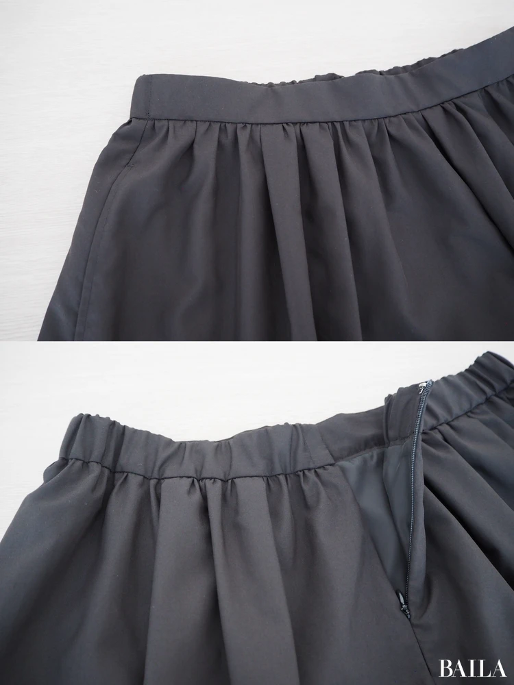 デザイン:腰まわりはすっきり、裾は動きやすく。日常にちょうどいいバランス