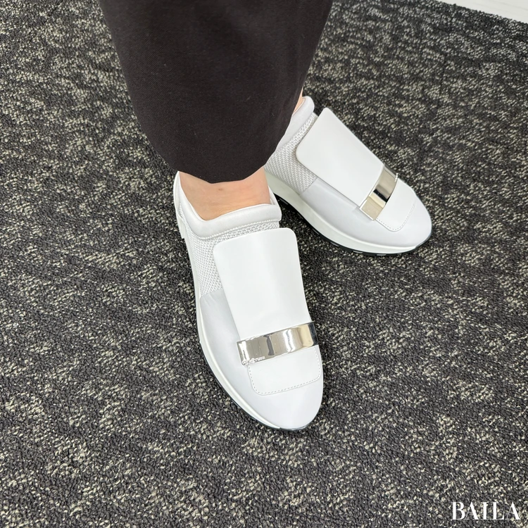 Sergio Rossi（セルジオ ロッシ） 白スニーカー】着用レビューも