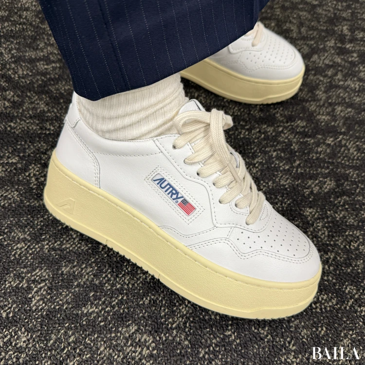 AUTRY PLATFORM LOW スニーカー AUTRY（オートリー） 白スニーカー】着用レビューも！ 定番人気