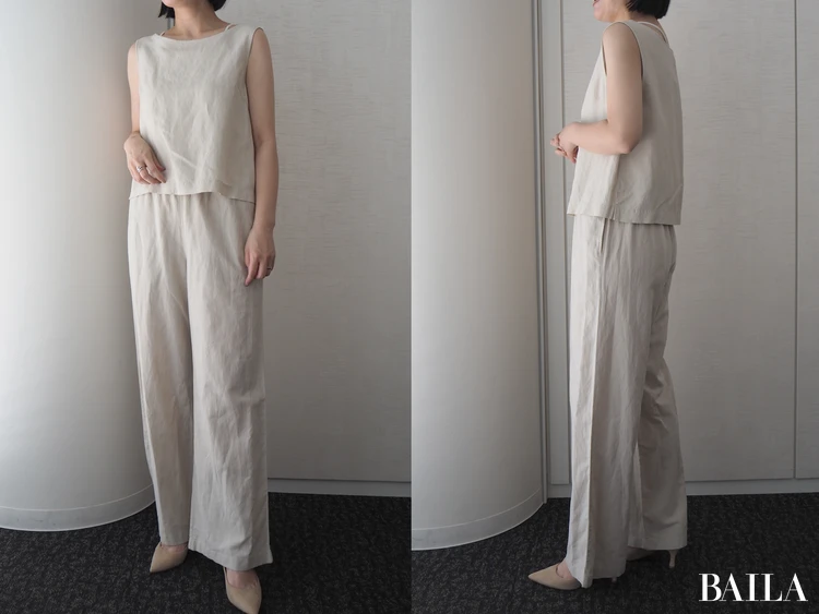 発売中のノースリーブと合わせて、セットアップで！