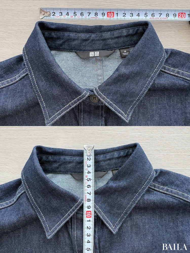 首元の開き：（横）約15cm、（縦）約8cm