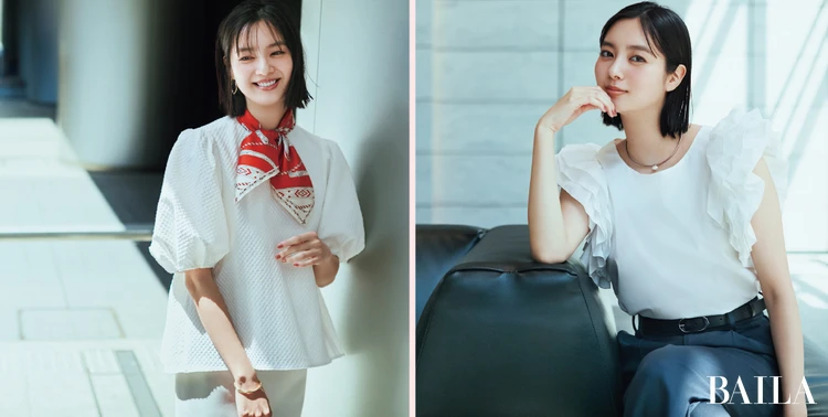 視線を引き寄せる「フリル」&「立体素材」トップス4選