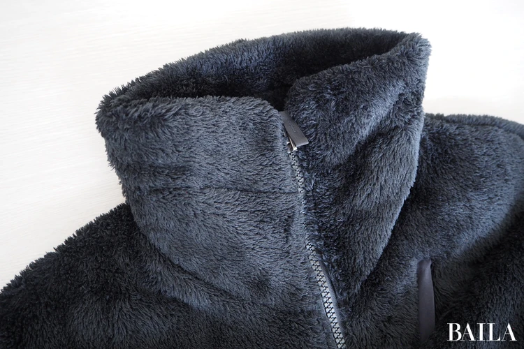 THE NORTH FACE「ショート バーサ ロフト ジャケット」¥37400 ブラック Lサイズ 162cm 襟元