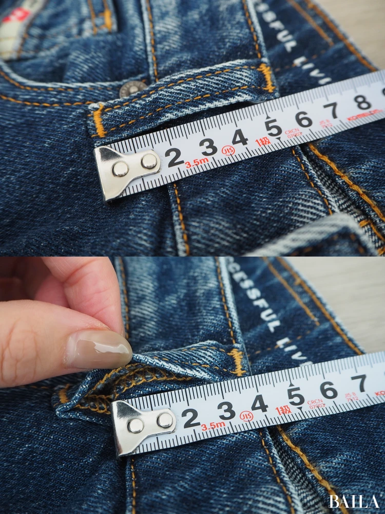 ベルトループの幅:(手前)約5.5cm(内側)約4cm