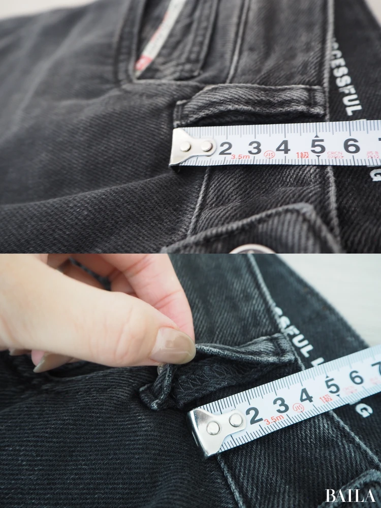 ベルトループの幅:(手前)約5.5cm(内側)約4cm