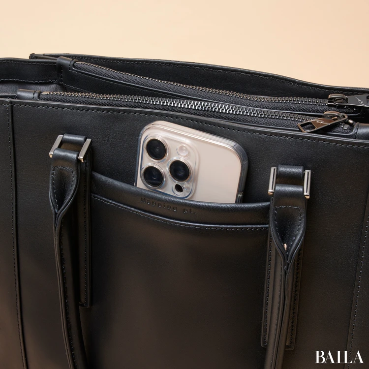 ダブルアンド デイナイト グルマンキー レザートート フロントポケット