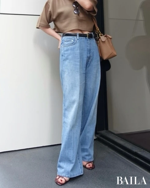 Miu Miu ミュウミュウのデニムのコーディネート