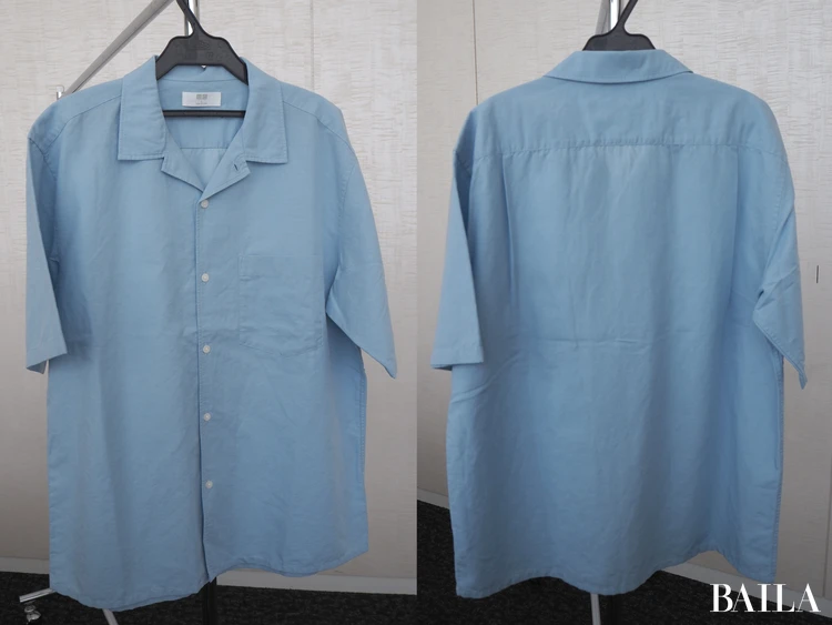 コットンリネンシャツの「細部」に注目!