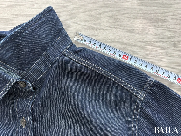 肩（襟〜切り替え部分）：約16cm