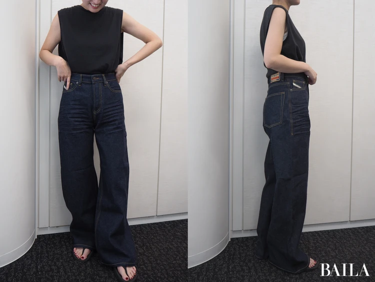 <別カラー>ビーサン合わせでも脚長&コンパクトなウエストでキレイめに