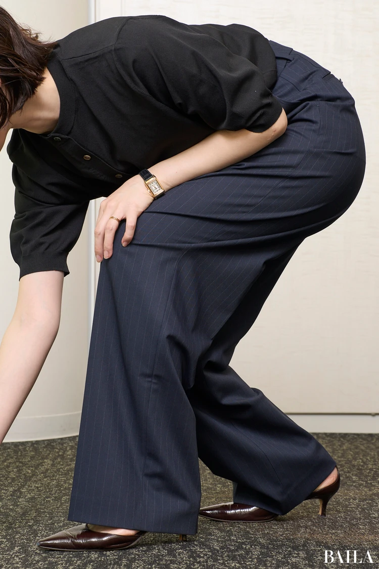 伸縮性、動いた時