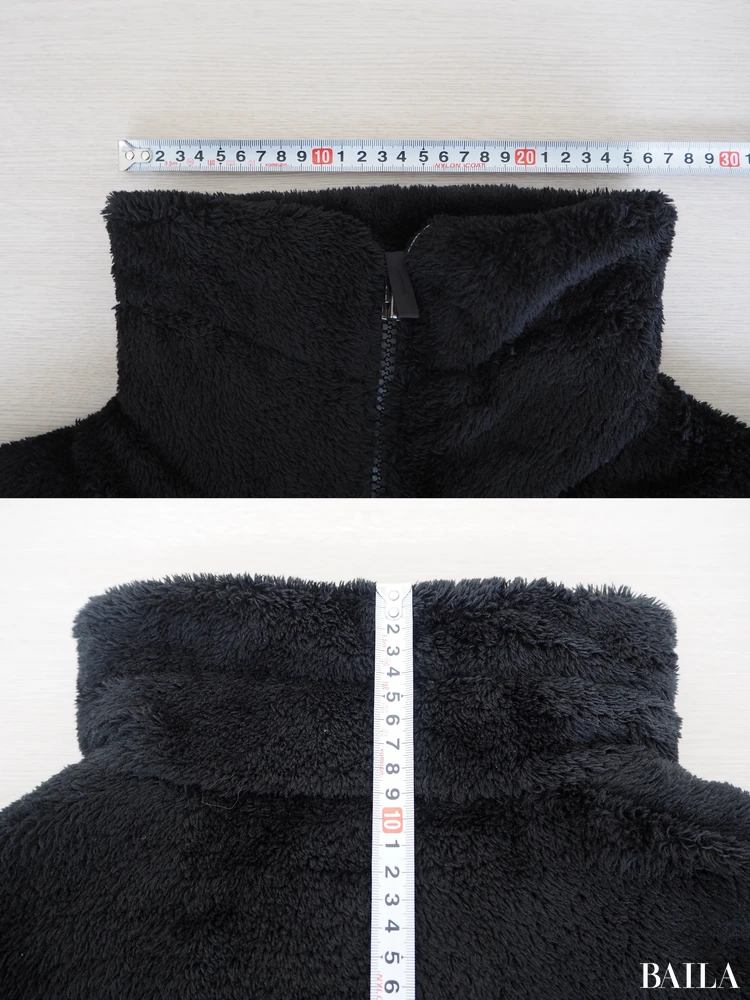 襟:(横)約27cm、(縦)約9cm THE NORTH FACE「ショート バーサ ロフト ジャケット」¥37400 ブラック Lサイズ 162cm