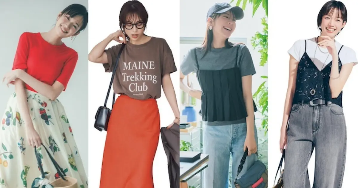 2025年夏のTシャツコーデはここでチェック!!大人のための素敵なTシャツ着こなし総まとめ