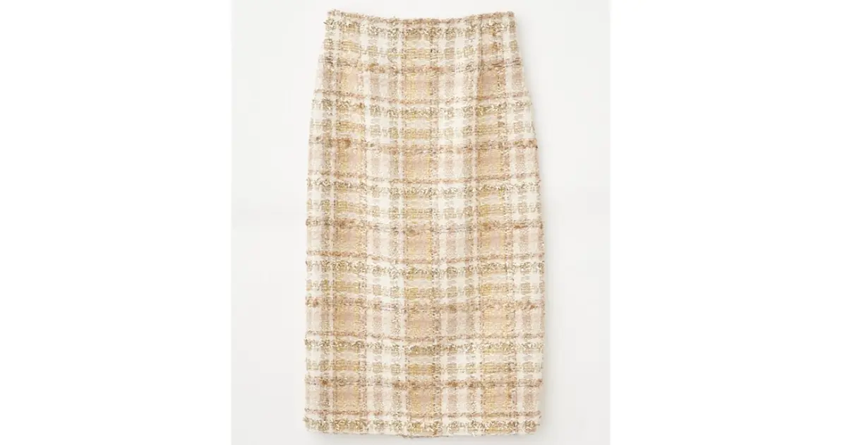 人気シリーズ第3弾！「ルーニィ」の華やかツイードスカート／週末目前