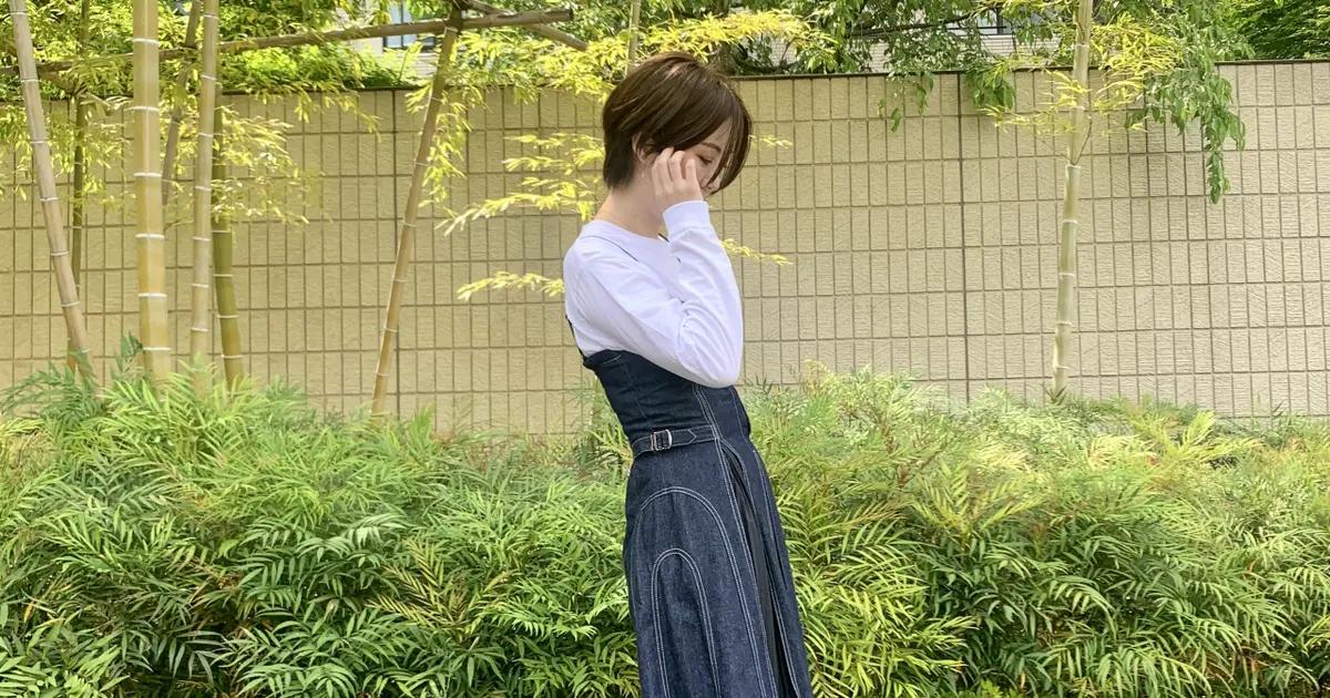 CASA FLINEのデニムワンピが可愛い♡｜＠BAILA（バイラ）