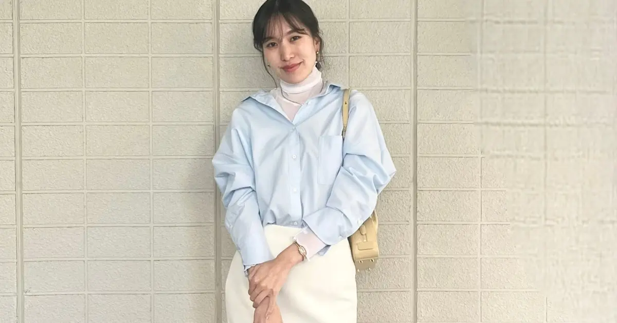 anuans スタンダートシャツ ブルー アニュアンス anuans スタンダード