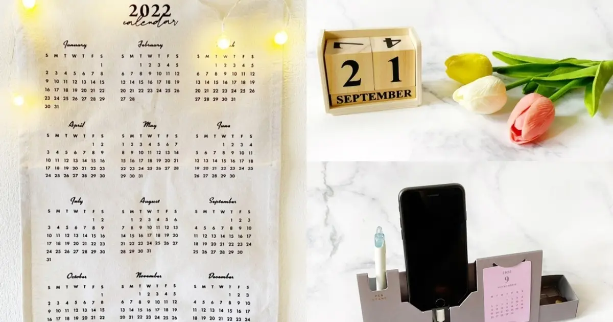 セリア 22年版カレンダーが登場 技あり インテリアにもなるアイテムを厳選 Baila