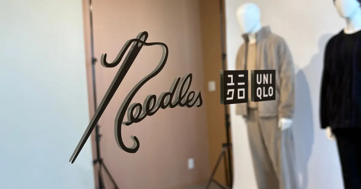 UNIQLO × NEEDLES ユニクロM Lベージュ セットアップ 新作 UNIQLO and NEEDLES セットアップ ベージュ M ユニクロ】新作パンツを
