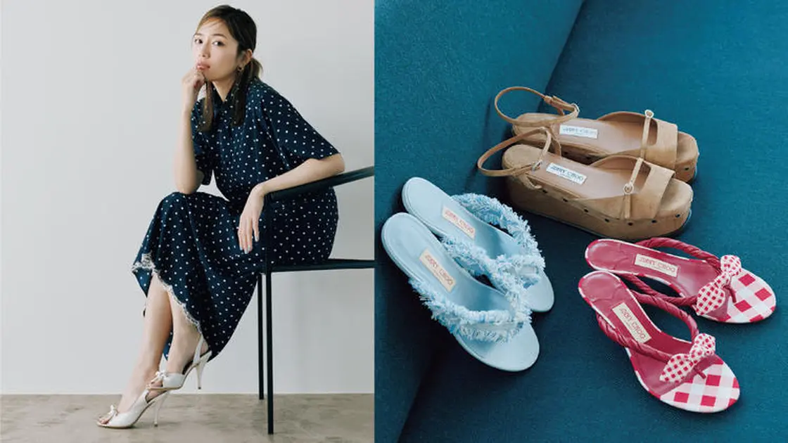 川口春奈と最新夏サンダル】セリーヌ、マノロ・ブラニク、ジミー