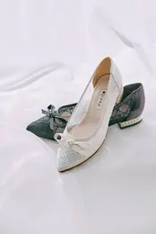 ダイアナ　パールのバレエシューズ