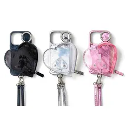 ajew PVC planet heart pocket case