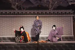 中村時蔵さん　歌舞伎座のホワイエ