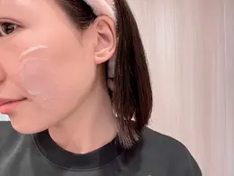 BIOHEAL BOHコラーゲンリモデリングクリーム 肌にのせた状態