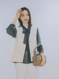 PLST プラステ 春　2025 ハレの日　卒業式　卒園式　入学式　入園式 セレモニー　コーデ　スタイル　ジレ 30代　高身長　ママ