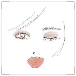 シャネル秋新色コスメで「ニュアンスグレーメイク」イメージイラスト