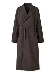 ステンカラーロングコート￥12900